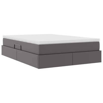 Letto con contenitore e materasso Grigio 140 x 200 cm | homemem39