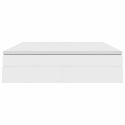 Letto con contenitore e materasso Bianco 160 x 200 cm | homemem39