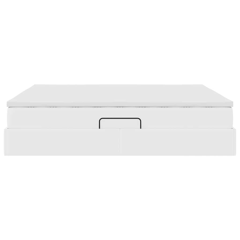 Letto con contenitore e materasso Bianco 160 x 200 cm | homemem39