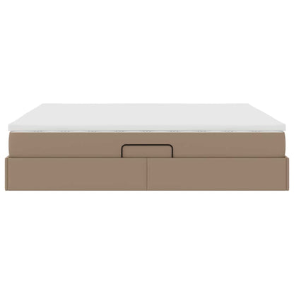 Letto con contenitore e materasso Cappuccino 160 x 200 cm | homemem39