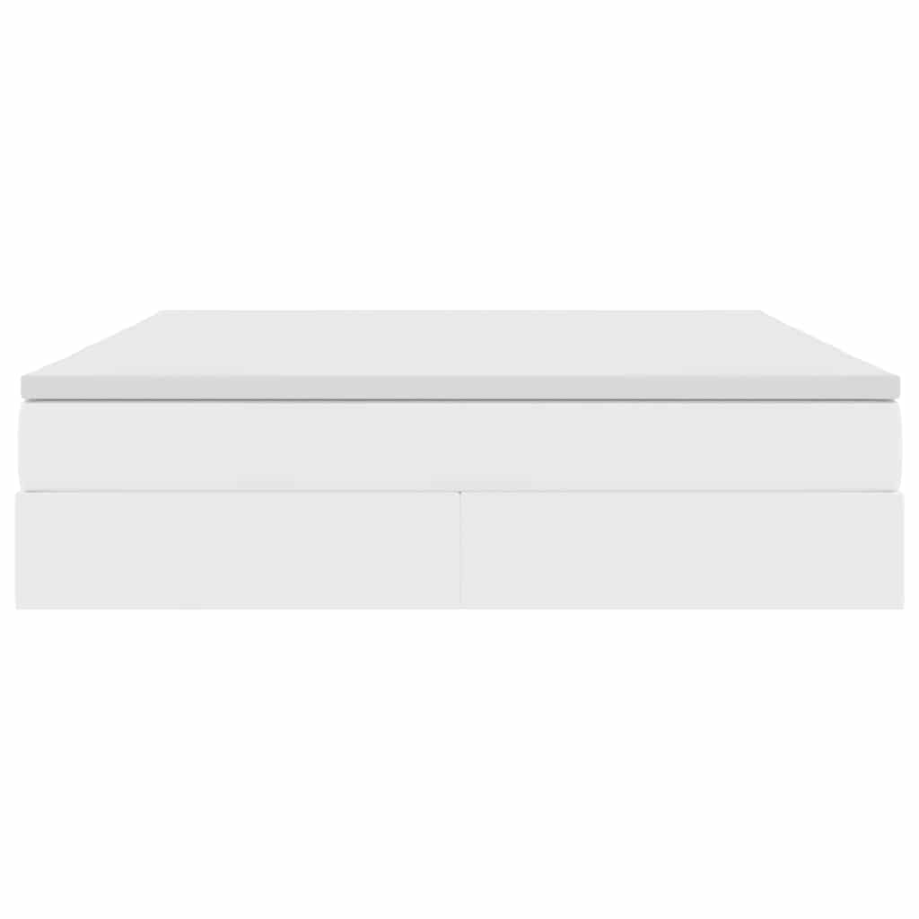 Letto con contenitore e materasso Bianco 180 x 200 cm | homemem39