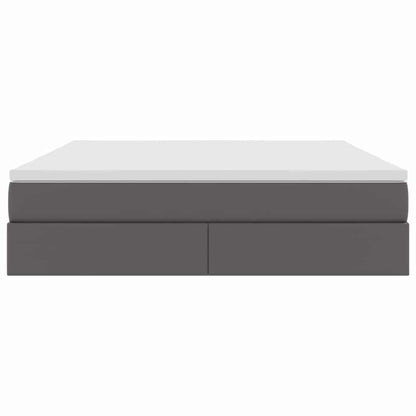 Letto con contenitore e materasso Grigio 180 x 200 cm | homemem39