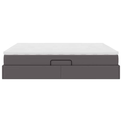 Letto con contenitore e materasso Grigio 180 x 200 cm | homemem39