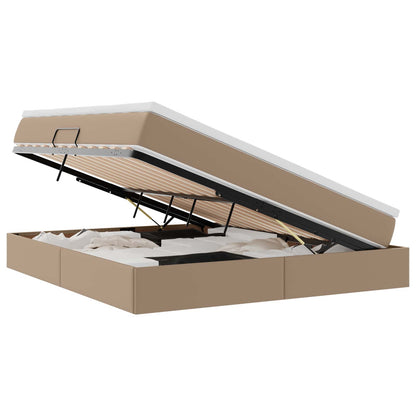 Letto con contenitore e materasso Cappuccino 180 x 200 cm | homemem39