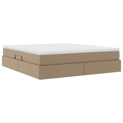 Letto con contenitore e materasso Cappuccino 180 x 200 cm | homemem39