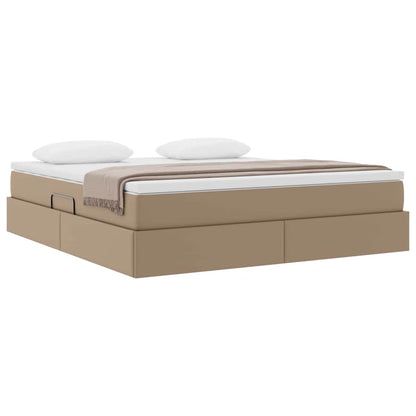 Letto con contenitore e materasso Cappuccino 180 x 200 cm | homemem39