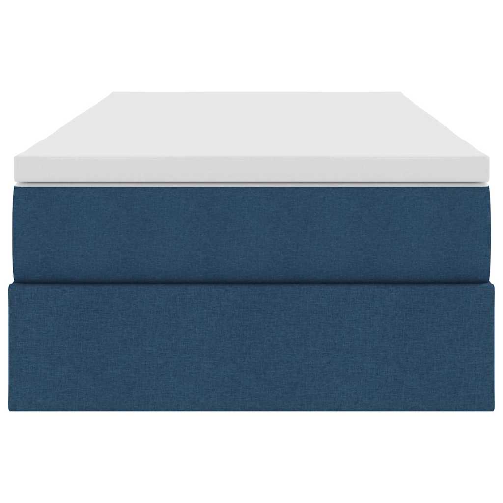 Letto con contenitore e materasso Blu 90 x 190 cm Poliestere | homemem39