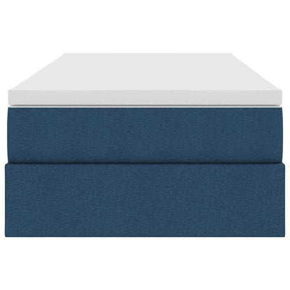 Letto con contenitore e materasso Blu 90 x 200 cm Poliestere | homemem39