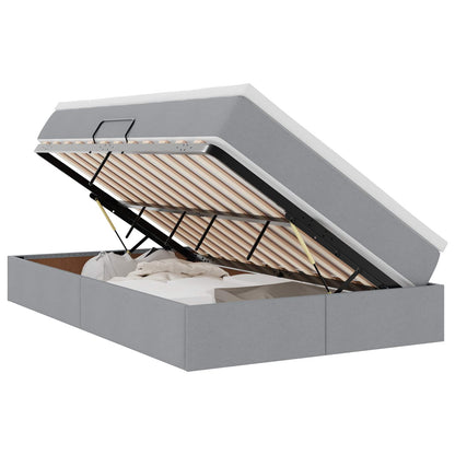Letto con contenitore e materasso Grigio chiaro 120 x 190 cm | homemem39