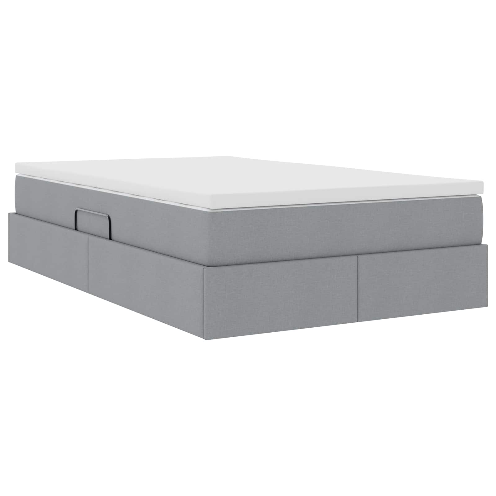 Letto con contenitore e materasso Grigio chiaro 120 x 190 cm | homemem39