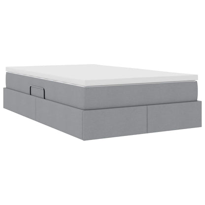 Letto con contenitore e materasso Grigio chiaro 120 x 190 cm | homemem39