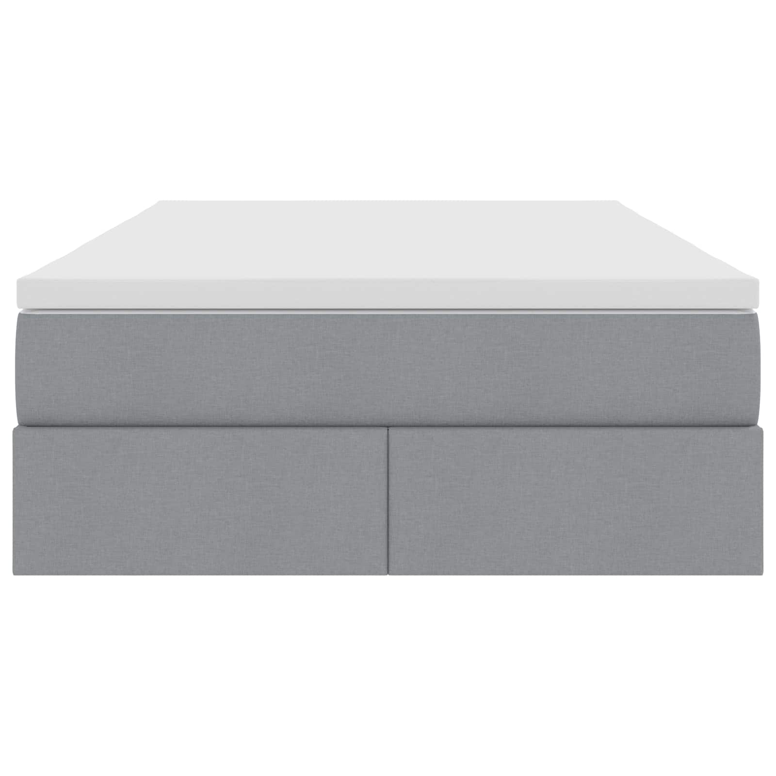 Letto con contenitore e materasso Grigio chiaro 120 x 190 cm | homemem39