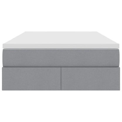 Letto con contenitore e materasso Grigio chiaro 120 x 190 cm | homemem39