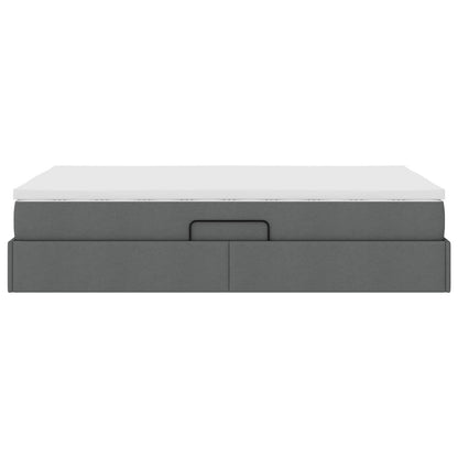 Letto con contenitore e materasso Grigio scuro 120 x 190 cm | homemem39