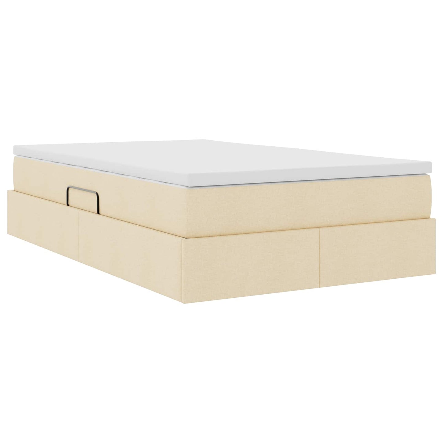 Letto con contenitore e materasso Crema 120 x 190 cm Poliestere | homemem39