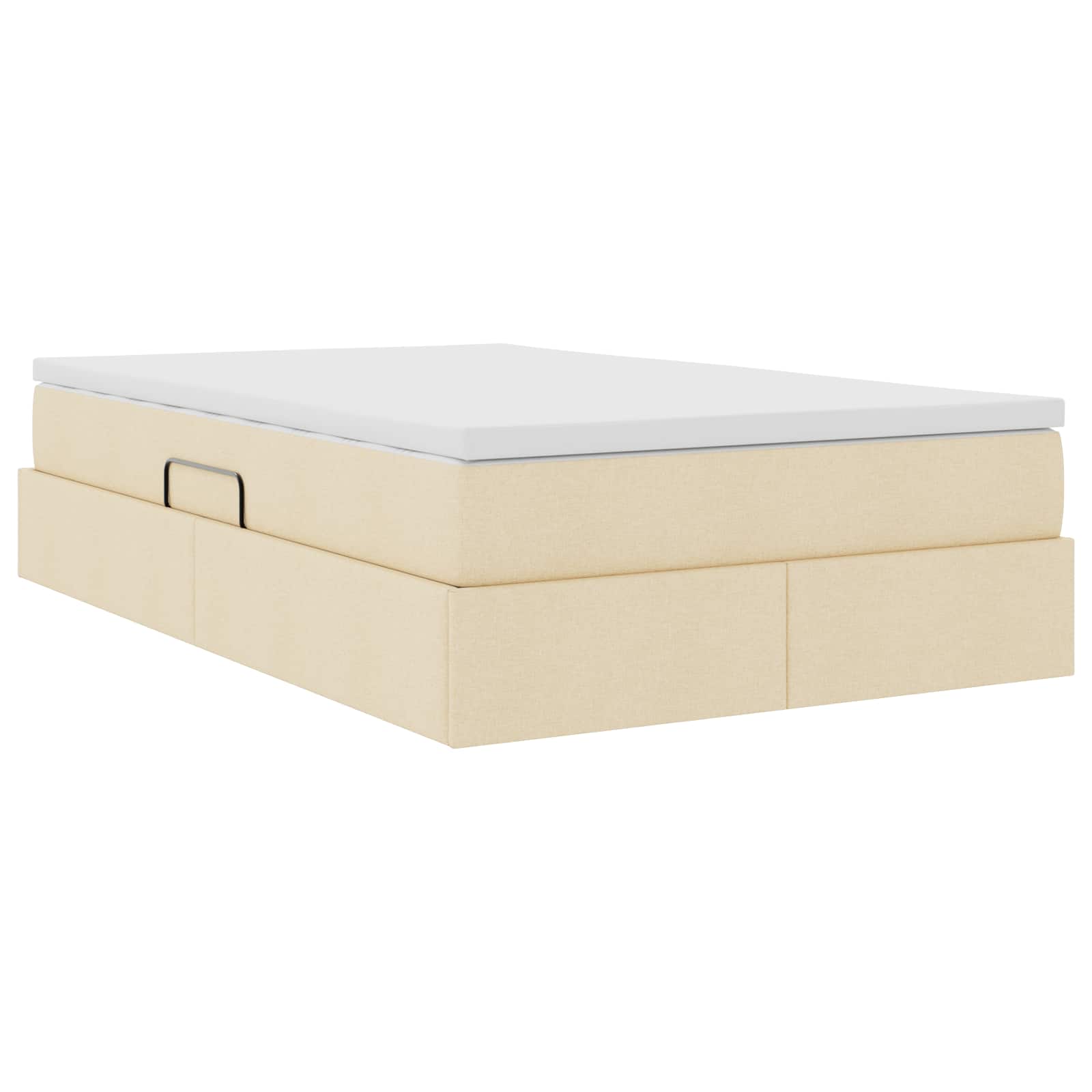 Letto con contenitore e materasso Crema 120 x 190 cm Poliestere | homemem39