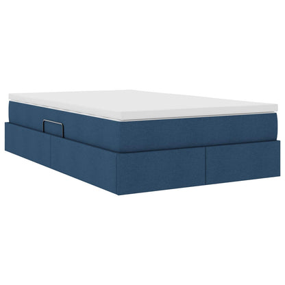 Letto con contenitore e materasso Blu 120 x 190 cm Poliestere | homemem39