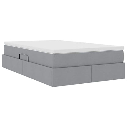 Letto con contenitore e materasso Grigio chiaro 120 x 200 cm | homemem39