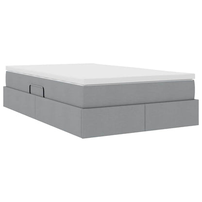 Letto con contenitore e materasso Grigio chiaro 120 x 200 cm | homemem39