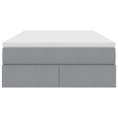 Letto con contenitore e materasso Grigio chiaro 120 x 200 cm | homemem39