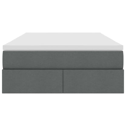 Letto con contenitore e materasso Grigio scuro 120 x 200 cm | homemem39