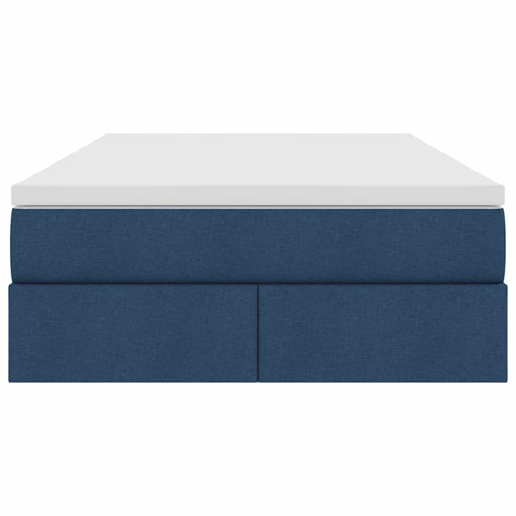 Letto con contenitore e materasso Blu 120 x 200 cm Poliestere | homemem39
