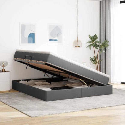 Letto con contenitore e materasso Grigio scuro 160 x 200 cm | homemem39