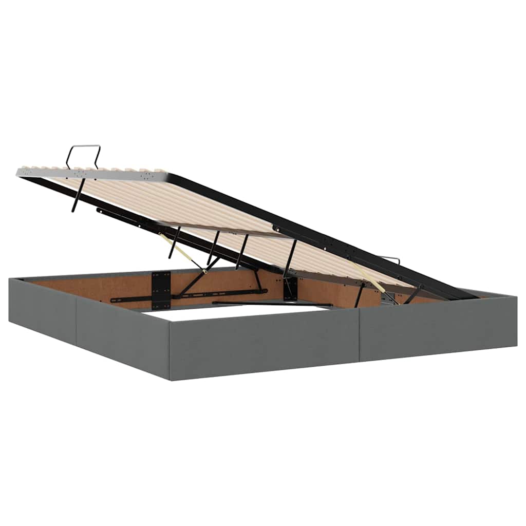 Letto con contenitore e materasso Grigio scuro 160 x 200 cm | homemem39