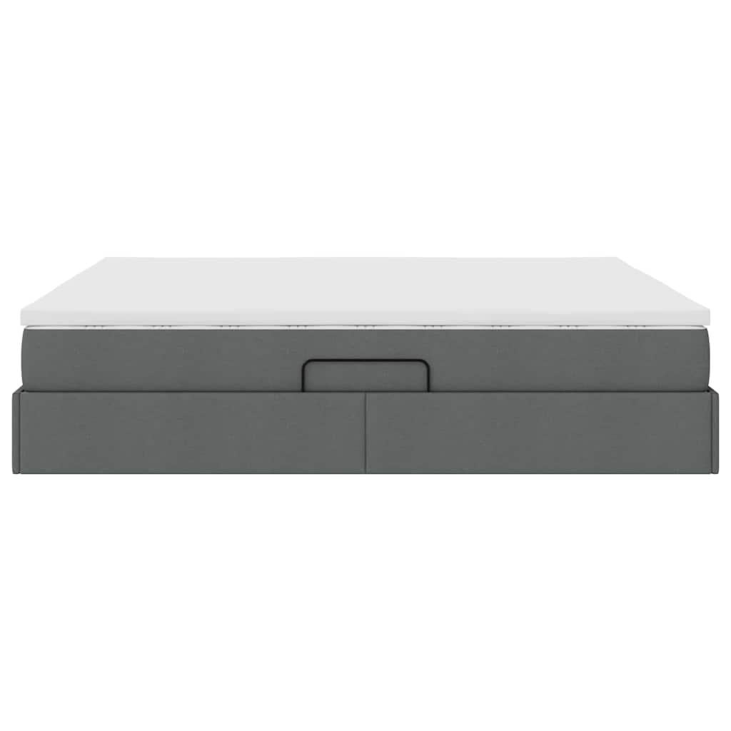 Letto con contenitore e materasso Grigio scuro 160 x 200 cm | homemem39