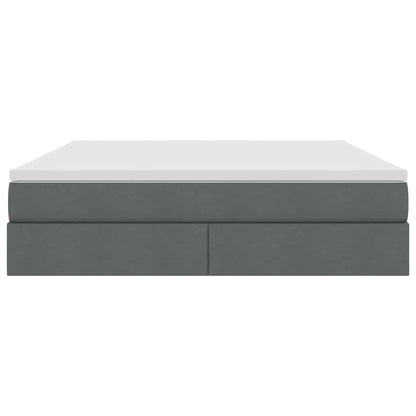 Letto con contenitore e materasso Grigio scuro 180 x 200 cm | homemem39