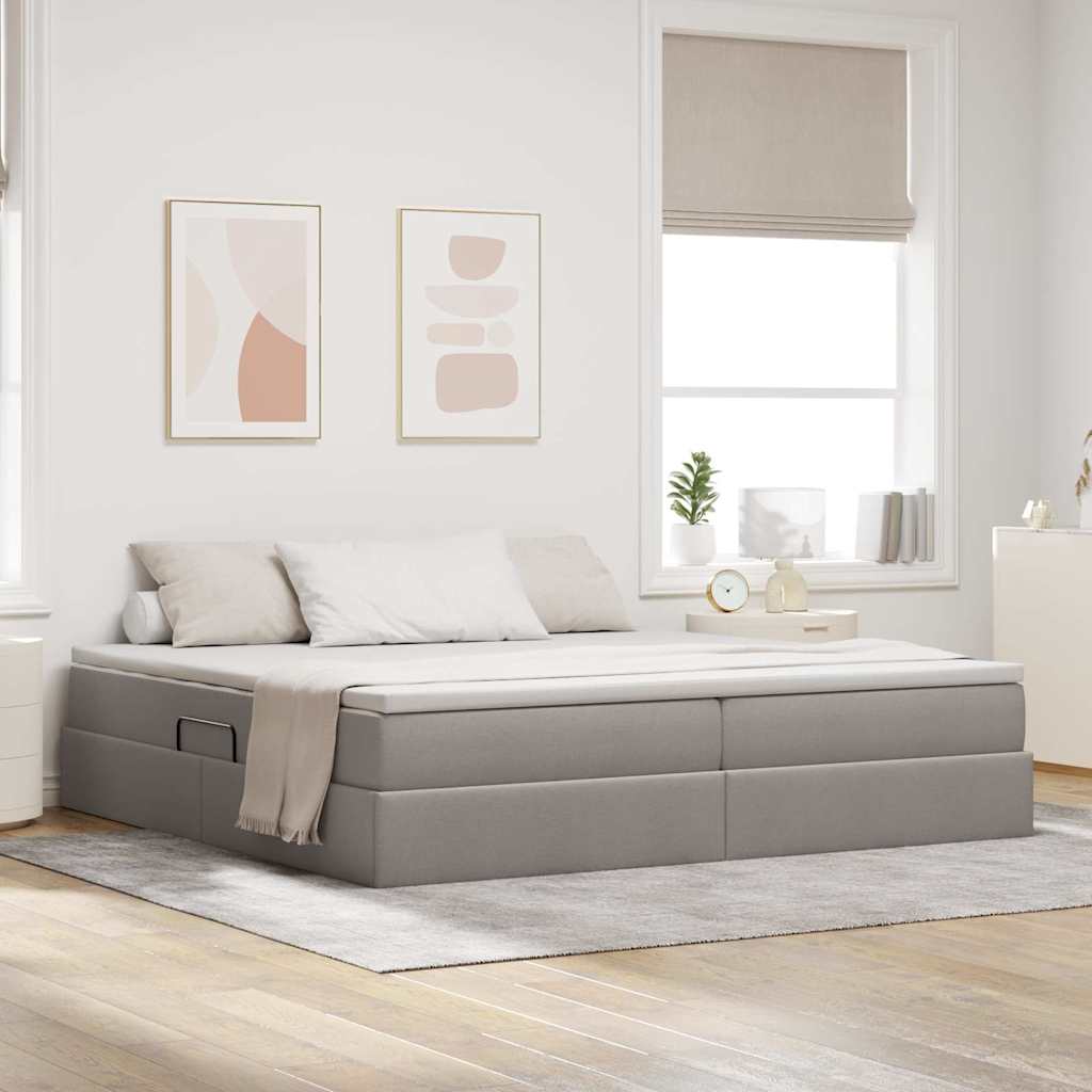 Letto con contenitore e materasso Talpa 200 x 200 cm Poliestere | homemem39