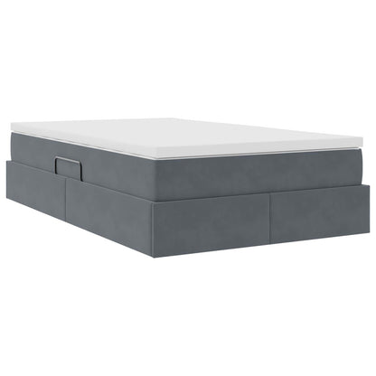 Letto con contenitore e materasso Grigio scuro 120 x 190 cm | homemem39