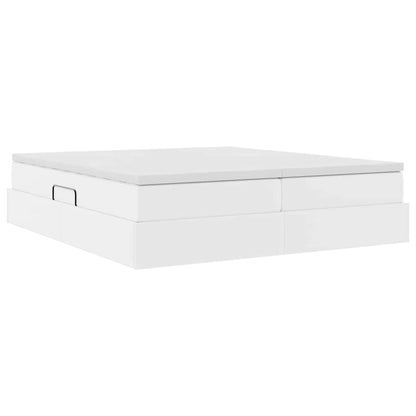 Letto con contenitore e materasso Bianco 180 x 200 cm | homemem39