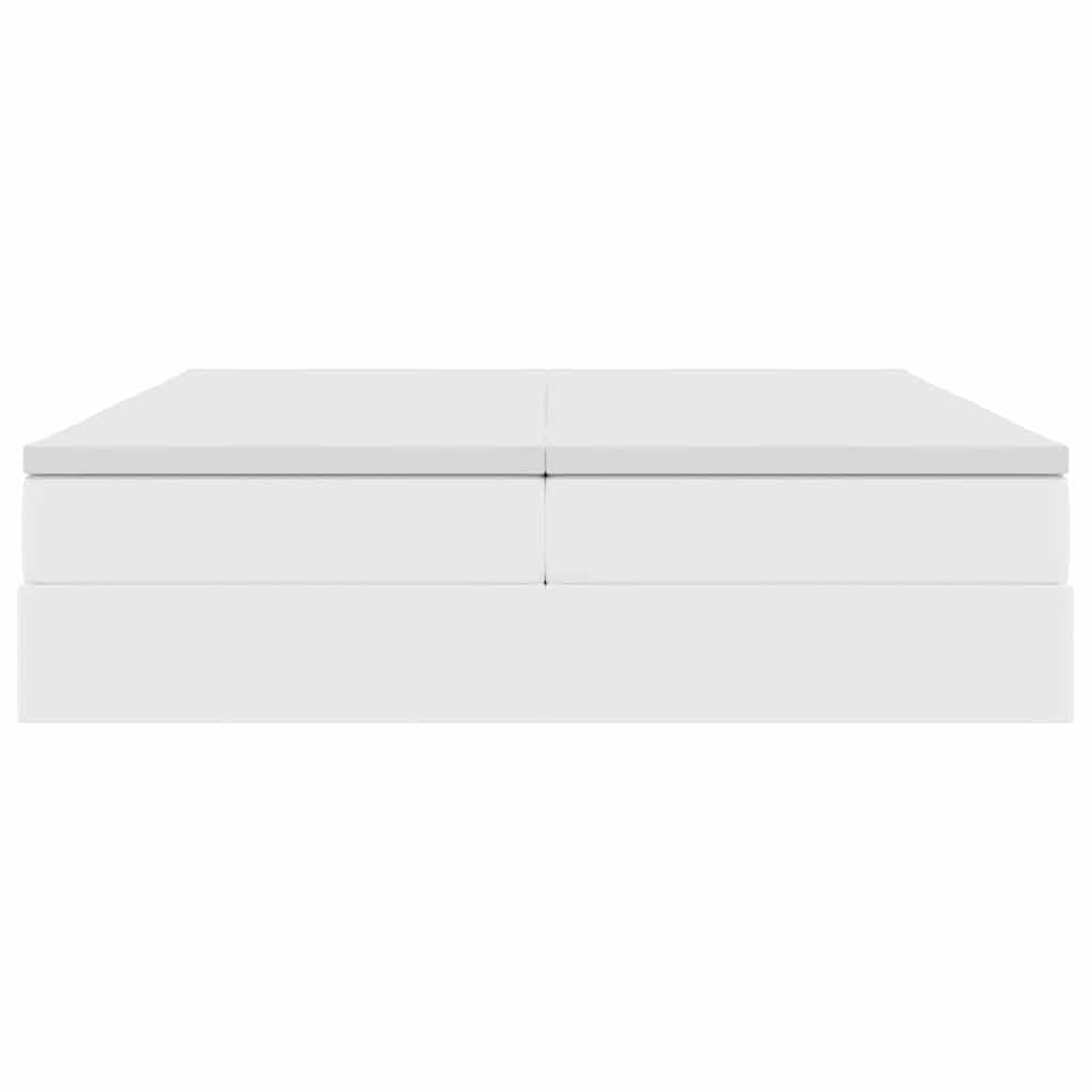 Letto con contenitore e materasso Bianco 180 x 200 cm | homemem39