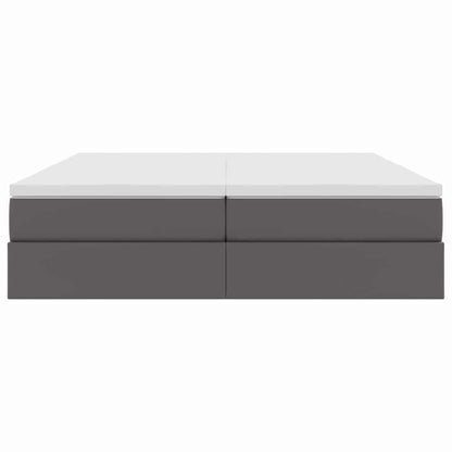 Letto con contenitore e materasso Grigio 180 x 200 cm | homemem39