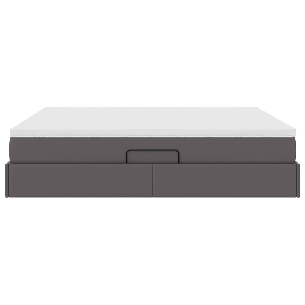 Letto con contenitore e materasso Grigio 180 x 200 cm | homemem39