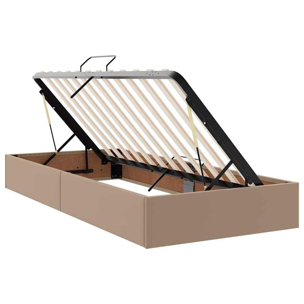 Letto con contenitore e materasso Cappuccino 180 x 200 cm | homemem39