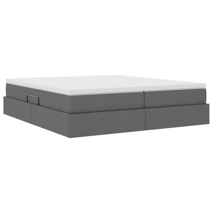 Letto con contenitore e materasso Grigio scuro 180 x 200 cm | homemem39