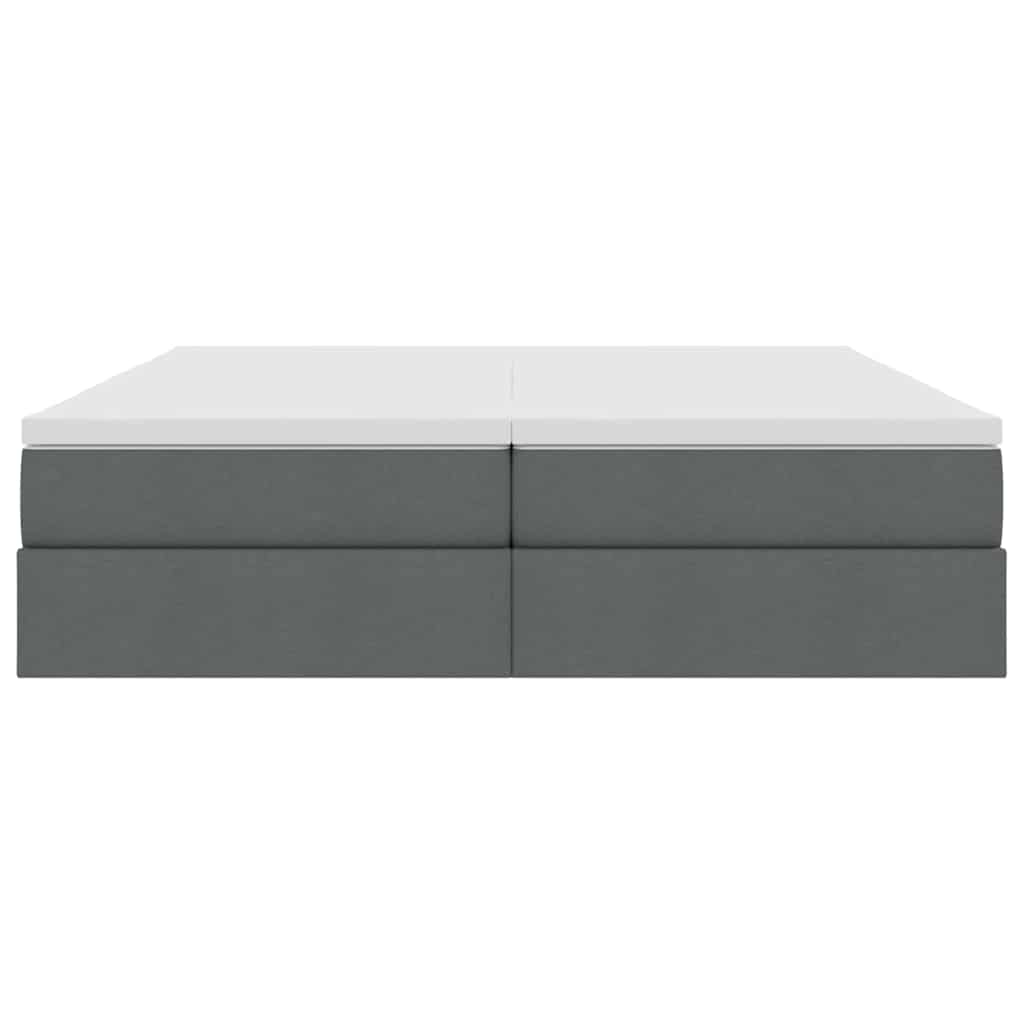Letto con contenitore e materasso Grigio scuro 180 x 200 cm | homemem39