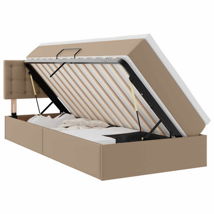 Letto con contenitore e materasso Cappuccino 90 x 190 cm | homemem39