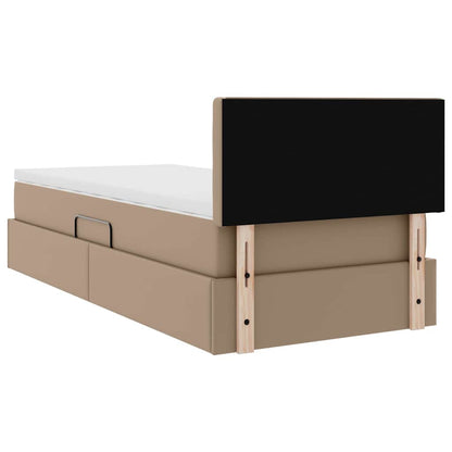 Letto con contenitore e materasso Cappuccino 100 x 200 cm | homemem39