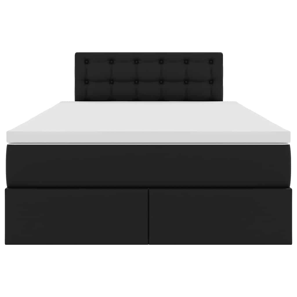 Letto con contenitore e materasso Nero 120 x 190 cm | homemem39