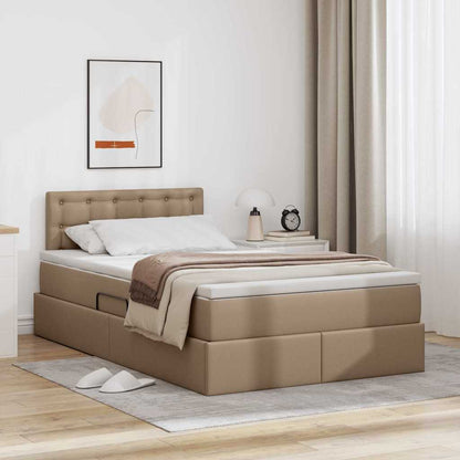 Letto con contenitore e materasso Cappuccino 120 x 200 cm | homemem39