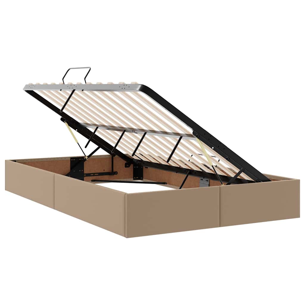 Letto con contenitore e materasso Cappuccino 120 x 200 cm | homemem39