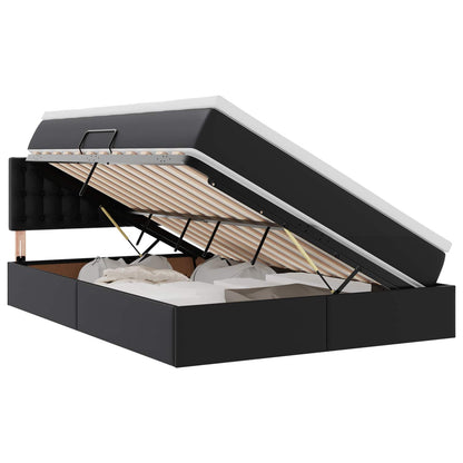 Letto con contenitore e materasso Nero 140 x 190 cm | homemem39