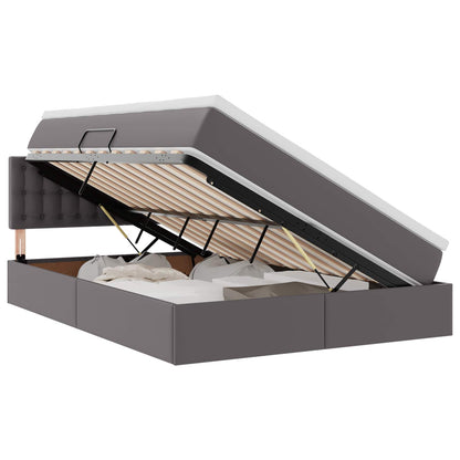 Letto con contenitore e materasso Grigio 140 x 190 cm | homemem39