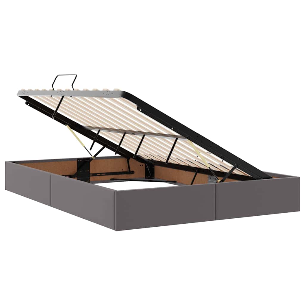 Letto con contenitore e materasso Grigio 140 x 190 cm | homemem39