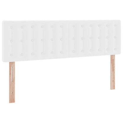 Letto con contenitore e materasso Bianco Puro 140 x 200 cm | homemem39