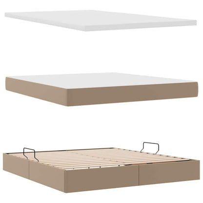Letto con contenitore e materasso Cappuccino 160 x 200 cm | homemem39