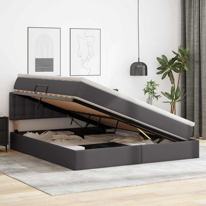Letto con contenitore e materasso Grigio 180 x 200 cm | homemem39